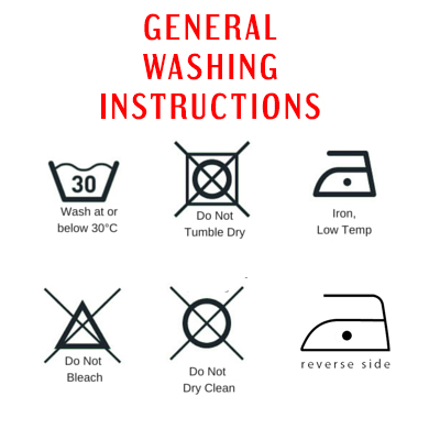 Washing Instructions