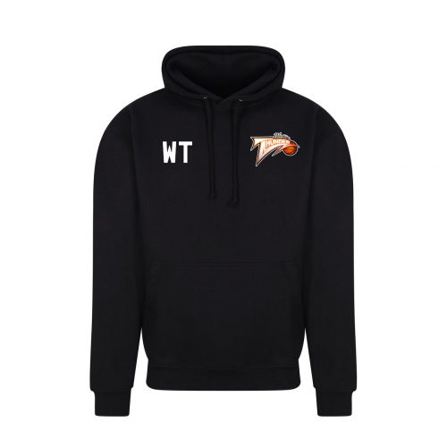 Worthing Thunder Just Hood College Hoodie Deep Black Initials