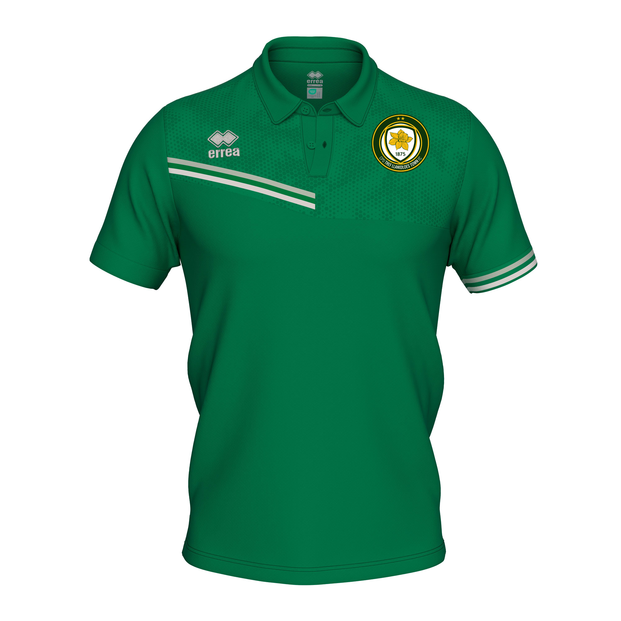 LTFC Errea Emir Polo Shirt Green Grey White