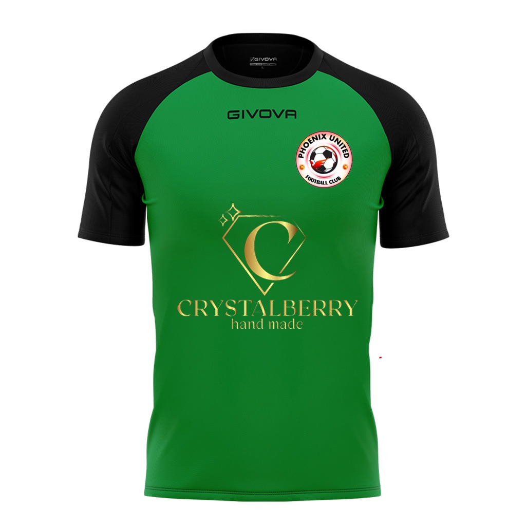PUFC Junior Givova Capo Football Shirt Green/Black My Team Shop