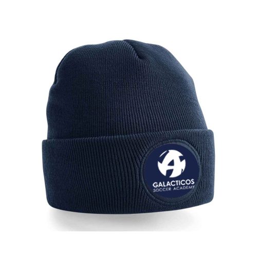 Galacticos Beechfield Circular Beanie Hat Navy