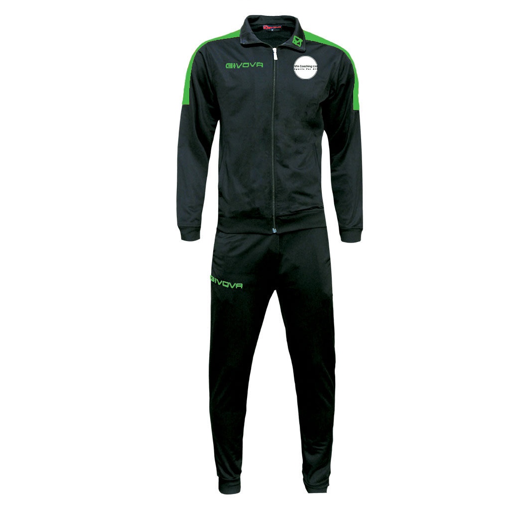 SFA Givova Revolution Tracksuit Black Green