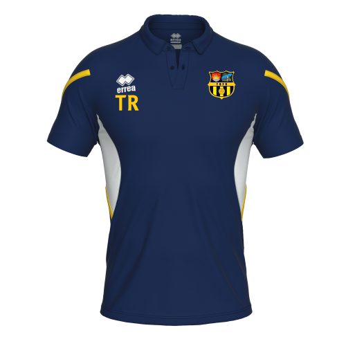 TRFC Errea Clark Polo Shirt Navy White Yellow