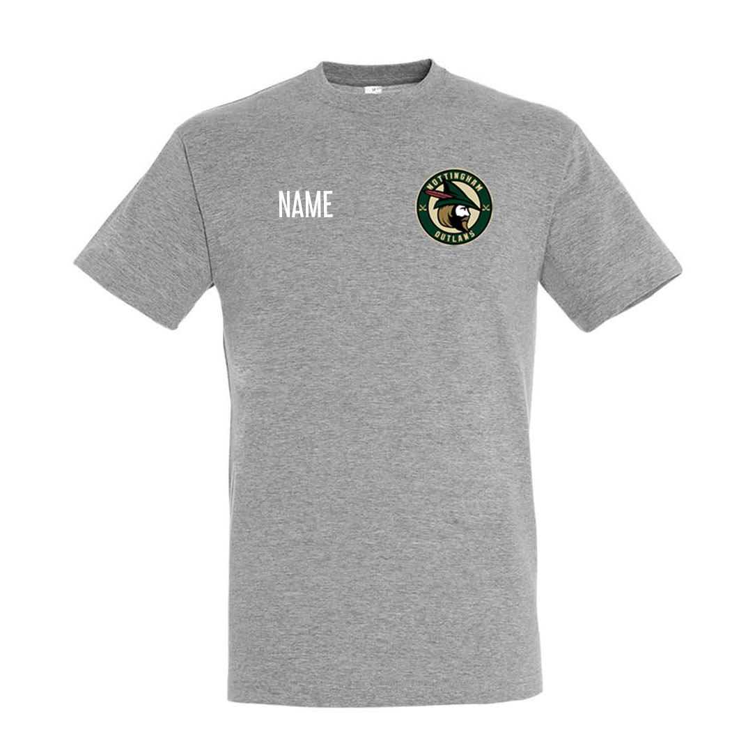 NOIHC Sol Regent T Shirt Grey Marl Badge Left