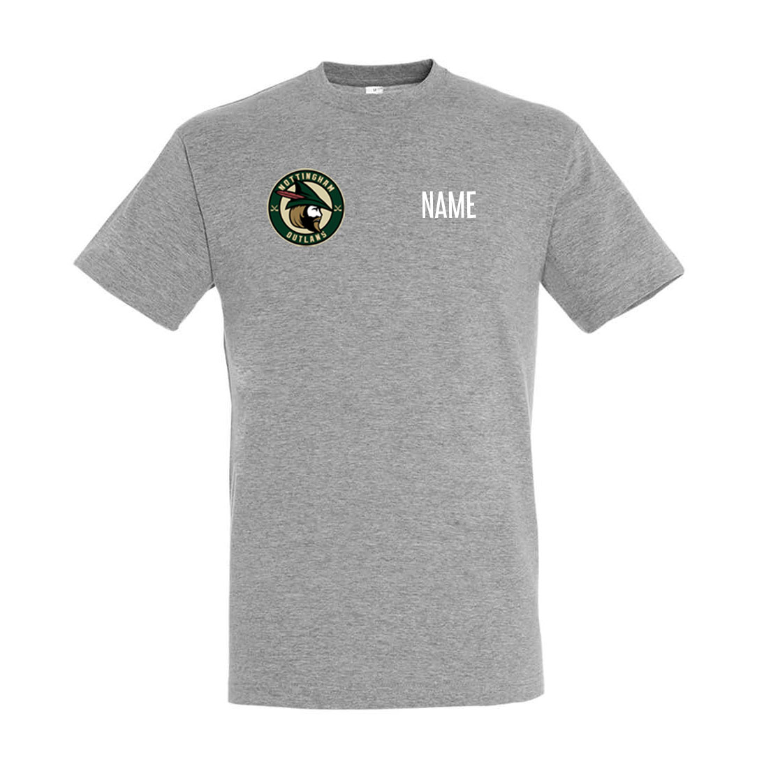 NOIHC Sol Regent T Shirt Grey Marl Badge Right