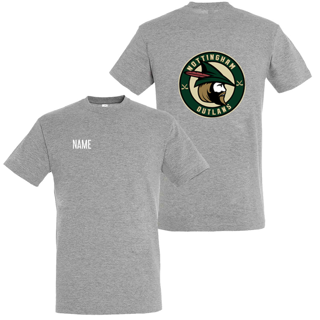 NOIHC Sol Regent T Shirt Grey Marl Front Rear